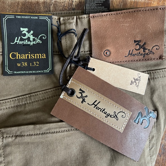 34 Heritage Charisma Brown Straight-Leg Pants 38 X 32 NWT - Picture 16 of 16